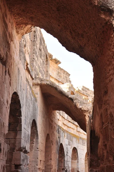 Anfiteatro di El Jem - Colosseo El Djem — Foto Stock