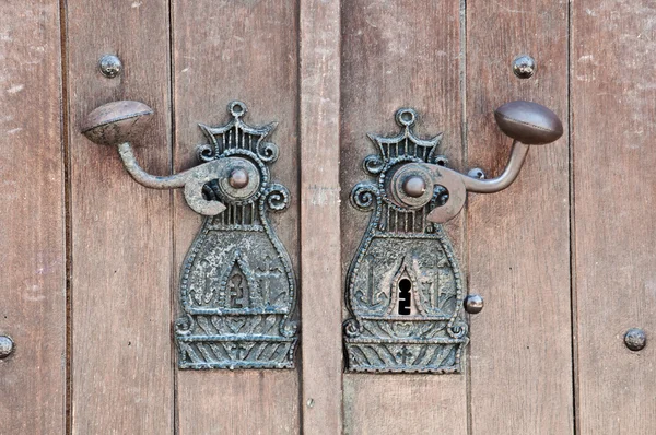 Дверна ручка стародавнього монастиря Стокове Зображення