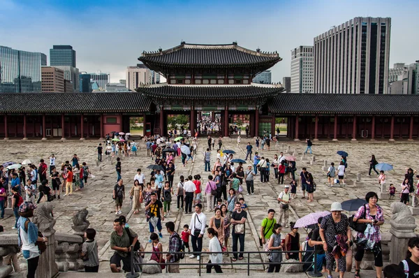 皇家景福宫首尔，韩国 — 图库照片