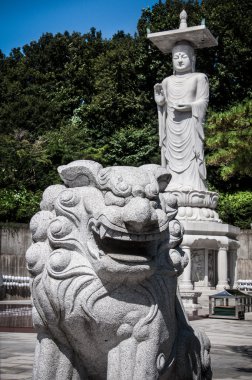 Buda heykeli bongeunsa tapınak Seul, Güney Kore