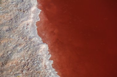 chott el jerid tuinisia içinde kırmızı Tuz Gölü