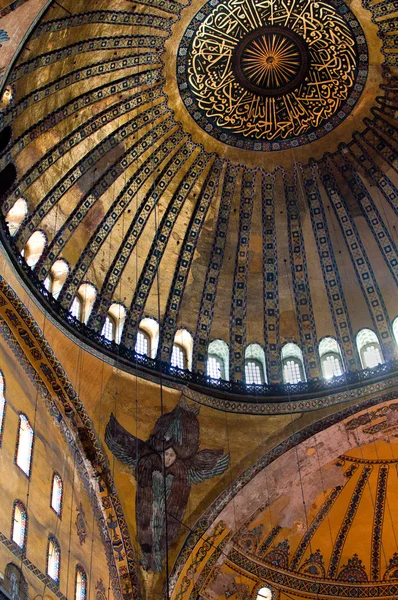 Aya Sofia - Hagia Sophia interior em Istambul, Turquia — Fotografia de Stock