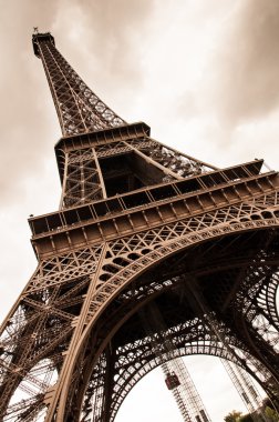 Vintage Eyfel Kulesi Tour Eiffel, paris, Fransa