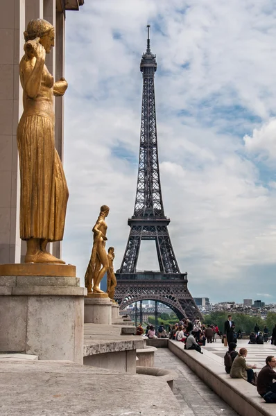 Wieża Eiffla, Paryż, Francja — Zdjęcie stockowe