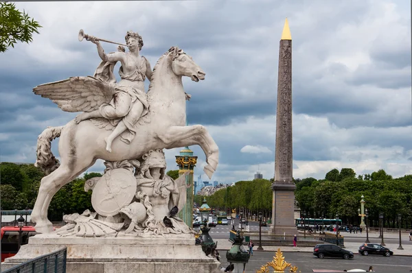 Place de la Concorde, Παρίσι, Γαλλία — Φωτογραφία Αρχείου