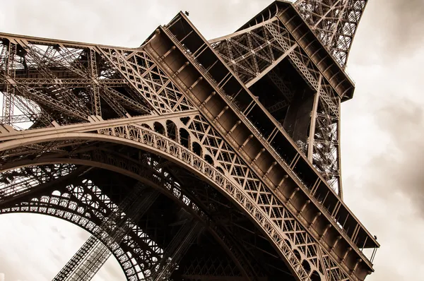 Vintage wieża eiffel, Paryż, frnace Zdjęcie Stockowe