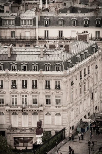 Vista de París desde el Arco del Triunfo — Foto de Stock