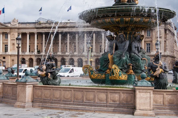 Miejsce de la concorde fontanna, Paryż, Francja Zdjęcie Stockowe