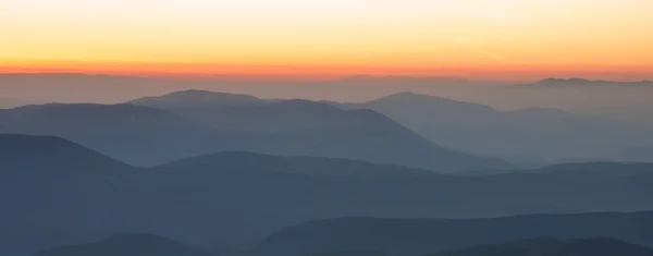 Stara planina - Old Mountain Balkans landscape at sunset — Stock Photo, Image