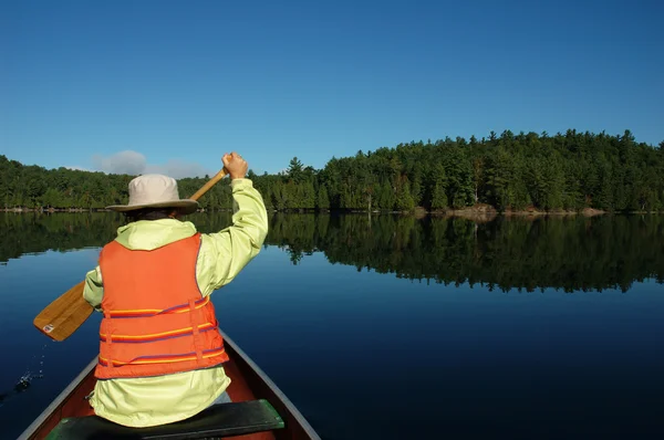 Passeio de canoa — Fotografia de Stock