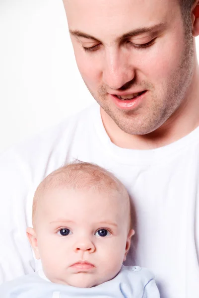 Baby en papa — Stockfoto