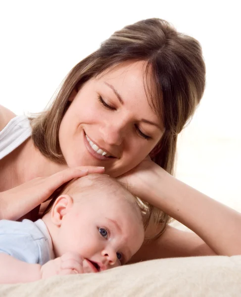 Acariciando a su hijo — Foto de Stock