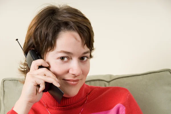 Al telefono. — Foto Stock