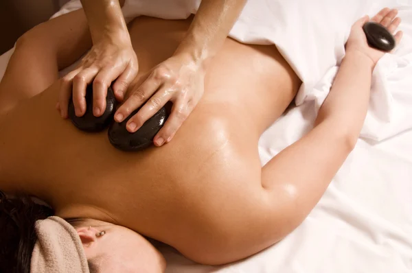 Stone massage — Stock Photo, Image