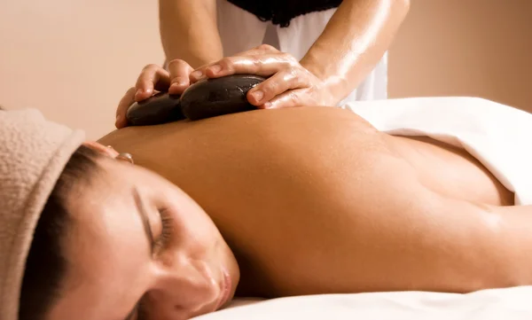 Tempo de massagem — Fotografia de Stock