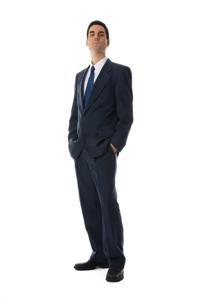 Mężczyzna niebieski garnitur — Zdjęcie stockowe
