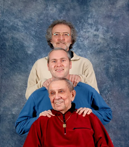 Granfather, батько і син — стокове фото