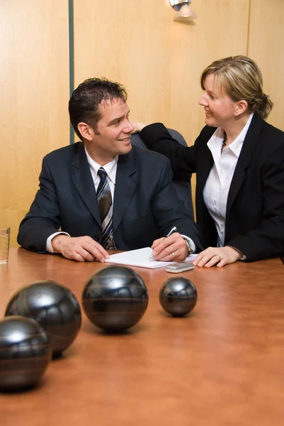 Glückliches Team — Stockfoto