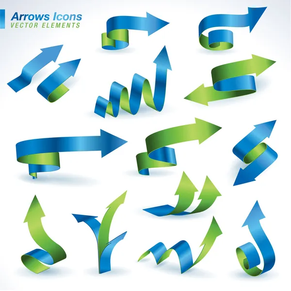 Set of arrows icons — Stock Vector