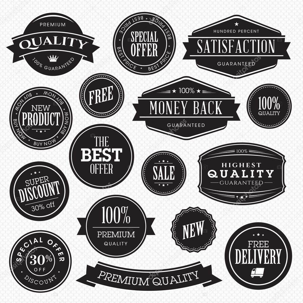 Set of stickers for sale Stock Vector Image by ©Variant 18554187