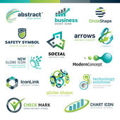 Set of business abstract icons
