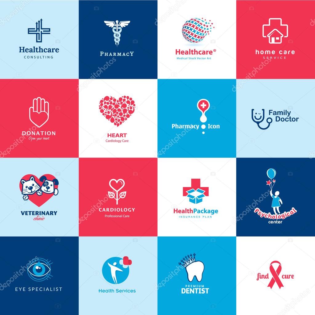 Set of medical and healthcare icons