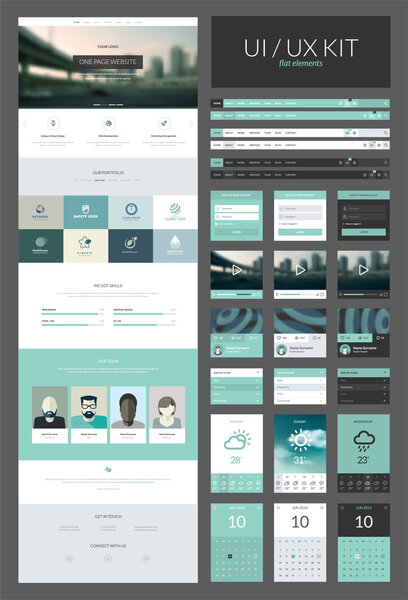 One page website design template