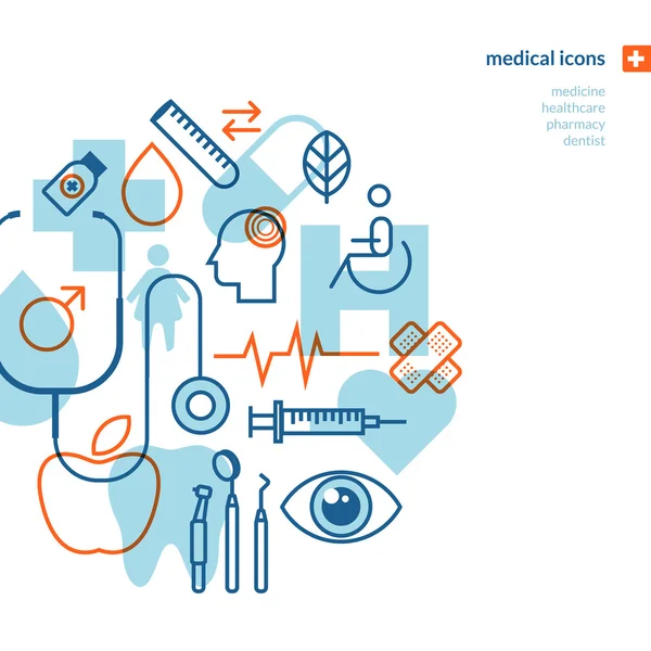 Set of medical icons — Stock Vector