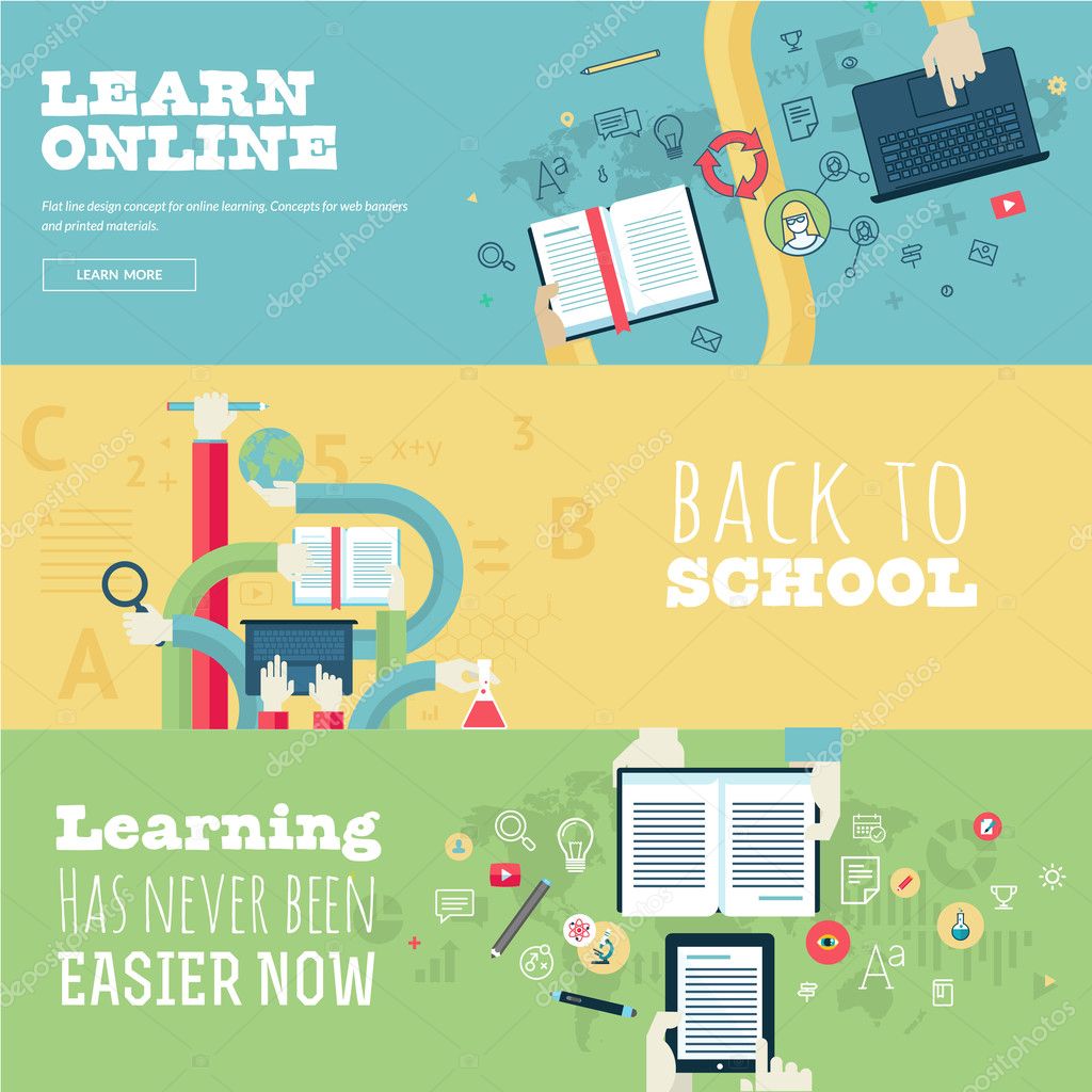 Concepts for web banners and print materials