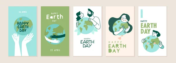 Earth Day Illustration Set Vector Concepts Graphic Web Design Business — Stock Vector