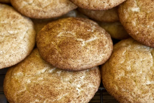 Şeker serpilir tarçınlı kurabiye — Stok fotoğraf