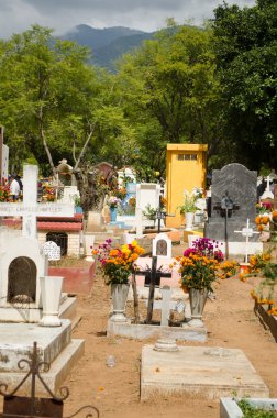 Meksika mezarlığı.