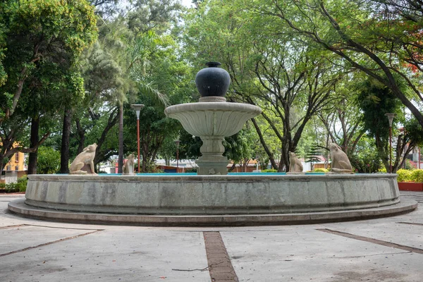 San Bartolo Coyotepec Oaxaca Mexico May 2022 Fountain Sculptures Coyotes — Photo