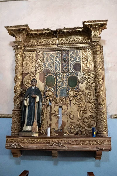 Oaxaca Oaxaca Mexico May 2022 Antique Altarpiece Saint Interior Templo — Stok fotoğraf