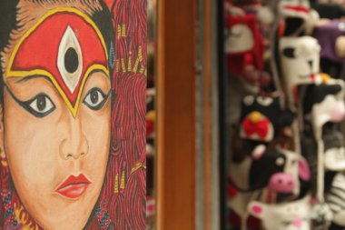 Tanrıça kumari portresi