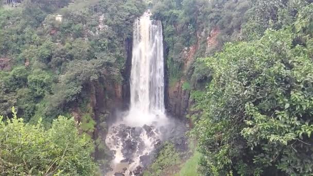 Thomson Falls Nyahururu Kenya Slovmotion — стоковое видео