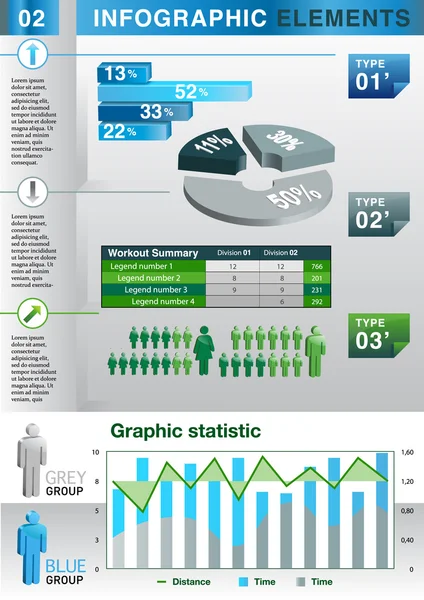 ELEMENTO INFOGRAFICO 01 — Vettoriale Stock