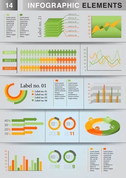 Infografisches Diagrammelement — Stockvektor
