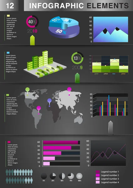 Infographic grafiekelement — Stockvector