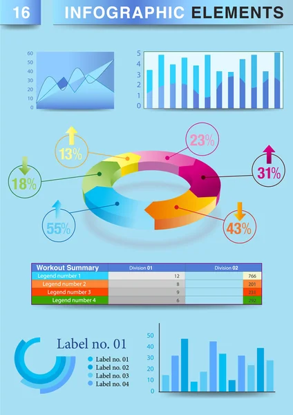 ELEMENTO DEL gráfico INFOGRÁFICO — Archivo Imágenes Vectoriales