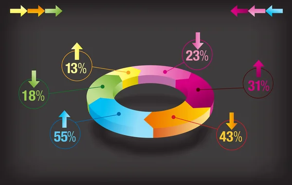 ÉLÉMENT DE Graphique INFOGRAPHIQUE — Image vectorielle