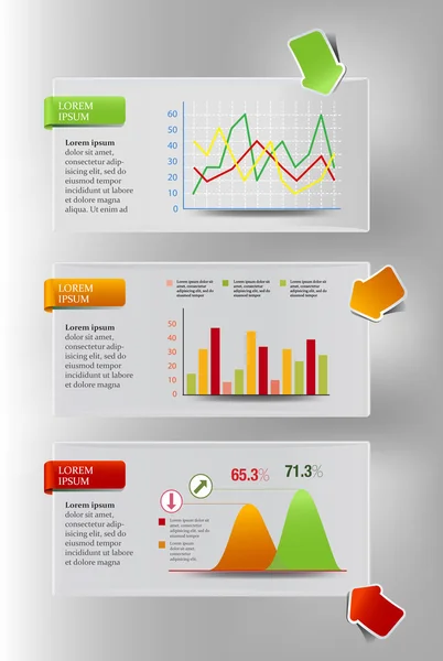 Infographic sunu şablonu grafik pasta grafik öğesi