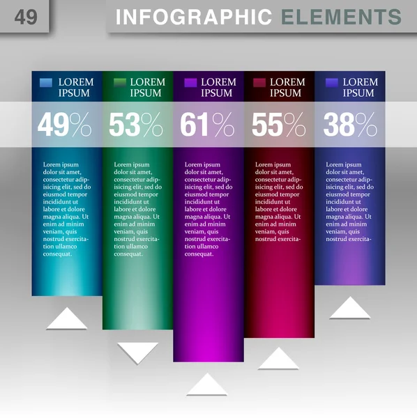 Infographic sunu şablonu grafik pasta grafik öğesi
