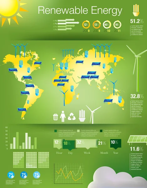 INFOGRÁFICO apresentação modelo gráfico torta gráfico elemento — Vetor de Stock