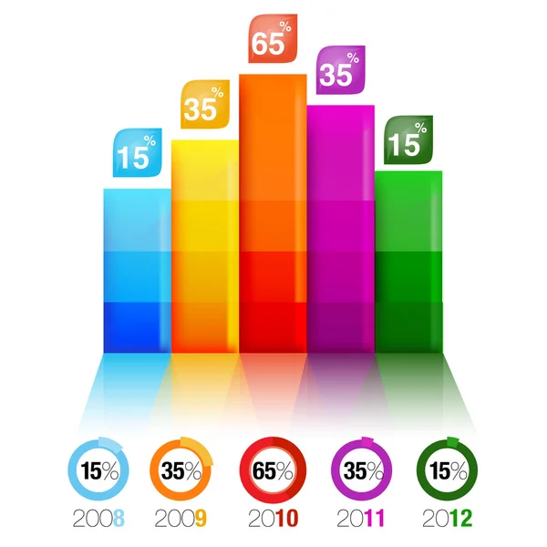 Infographic sunu şablonu grafik pasta grafik öğesi