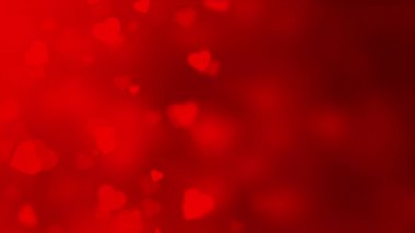 Bokeh ve Hearts ile soyut sevgililer günü arkaplanı