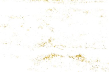 Beyaz arka planda Grunge altın dokusu. Sıkıntılı etki yaratmak için eskiz yüzeyi. Grafik tasarımı örtülsün.