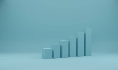 Başarıya giden merdivenler. İş geliştirme kavramı başarıya ve büyümeye. 3d görüntüleme, 3d illüstrasyon