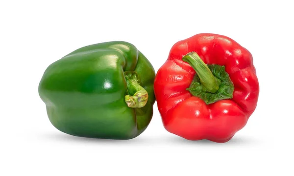 Paprika Bell Pepper Isolated White Background Clipping Path — Stock Photo, Image