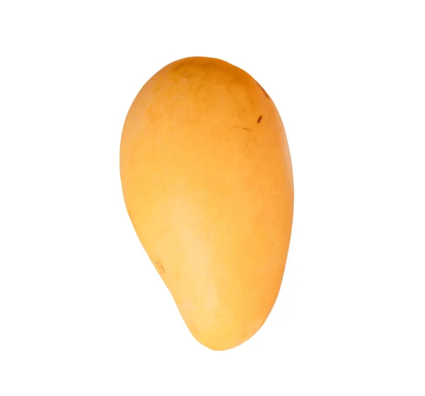 Owoce Mango Wyizolowane Białym Tle Zawierały Ścieżkę Wycinania — Zdjęcie stockowe
